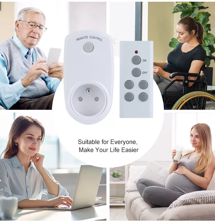 RF433 Mhz Wireless FR Remote Control Socket